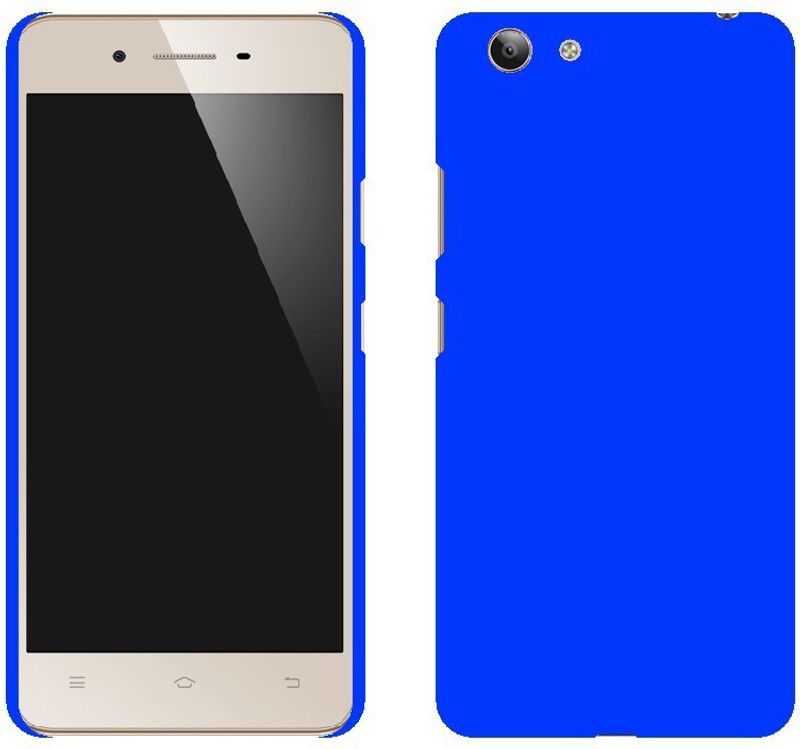 CASE CREATION Back Cover for Vivo Y66L Rubberised Matte Finish Frosted Hard Case Back Cover Guard Protection  (Blue, Dual Protection, Pack of: 1)