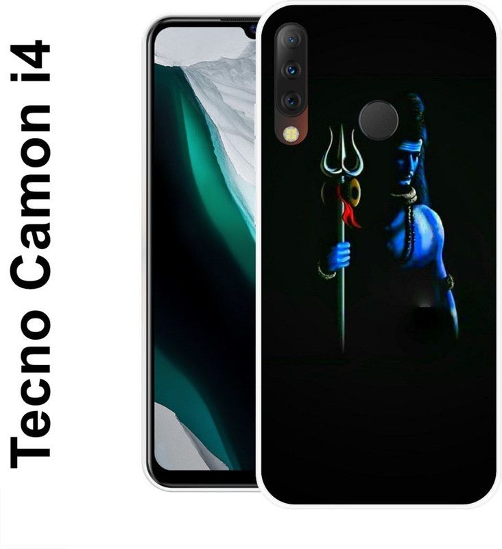 Sswastik Back Cover for Tecno Camon I4  (Black, Blue, Silicon)