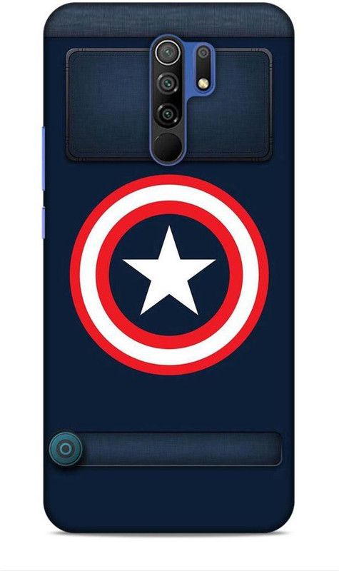 CRAFTARA Back Cover for Xiaomi Redmi 9 Prime  (Blue, Red, Hard Case)