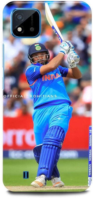 MP ARIES MOBILE COVER Back Cover for Realme C20, RMX3063, ROHIT SHARMA INDIA TEAM MUMBAI INDIANS  (Multicolor, Hard Case, Pack of: 1)