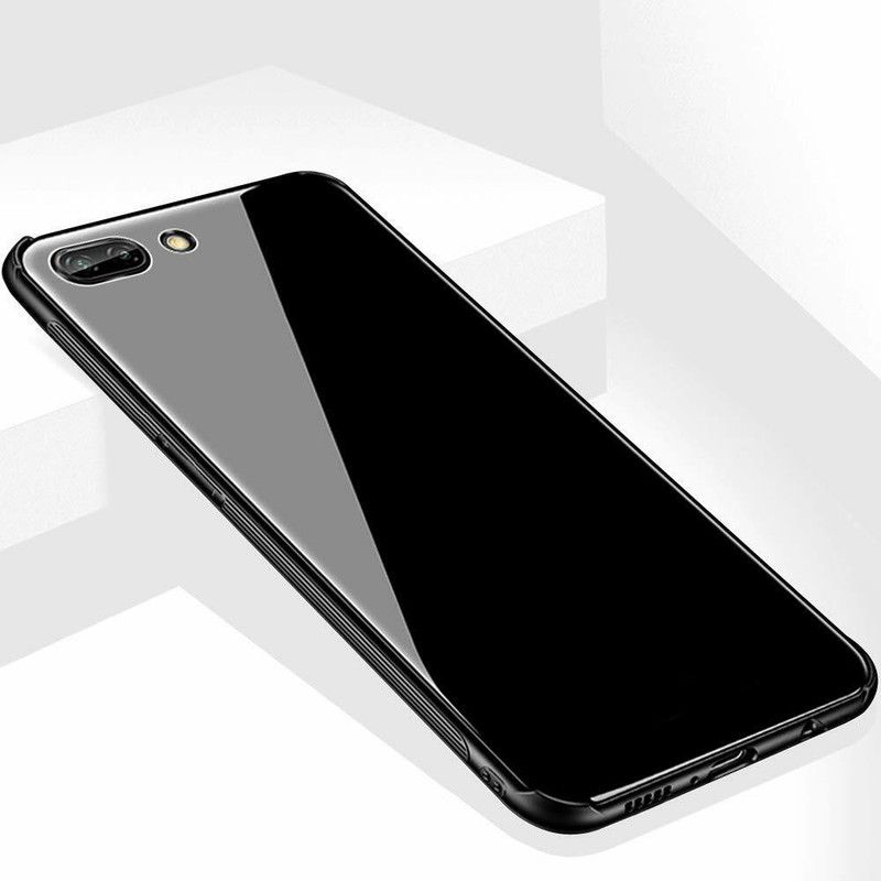 Zybux Back Cover for Oppo A3s  (Black, Grip Case)