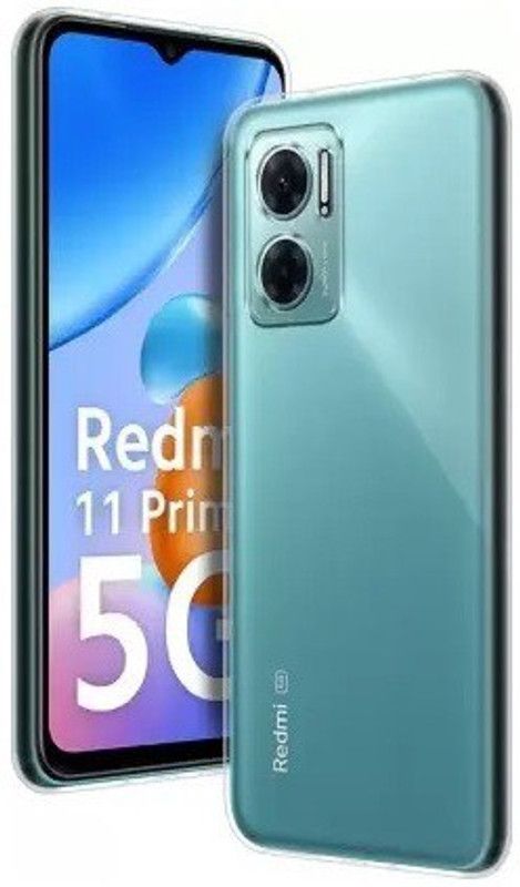 AKSHUD Back Cover for Redmi 11 Prime 5G  (Transparent, Shock Proof, Silicon, Pack of: 1)