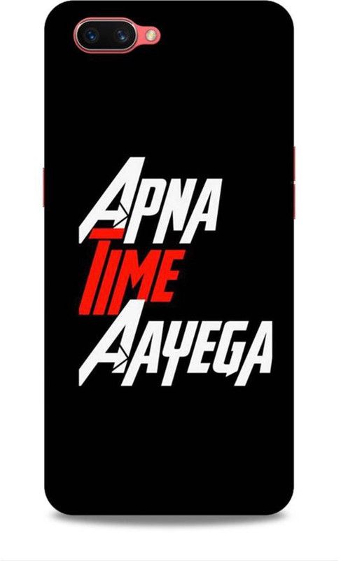 Samsidhi Back Cover for Oppo A3s, Realme C1  (Black, White)
