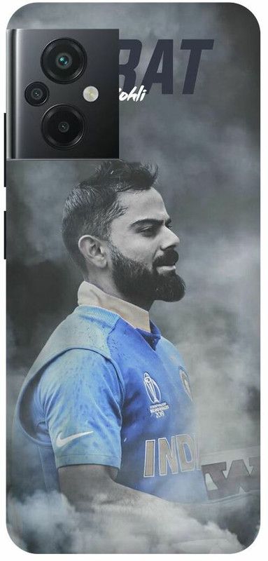 FRONK Back Cover for POCO M5, MZB0CEZIN, VIRAT, KOHLI, INDIAN, PLAYER, CRICKETER, RCB  (Grey, Hard Case, Pack of: 1)