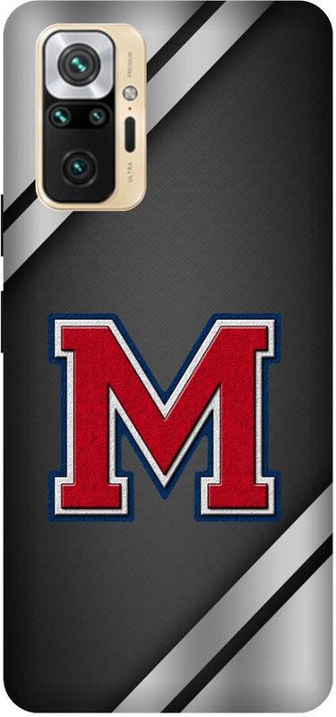 UMPRINT Back Cover for Redmi Note10 Pro M M latter Alphabet Printed Back Cover  (Multicolor, Hard Case, Pack of: 1)