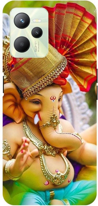 THE NARAYANA COLLECTIONS Back Cover for REALME C35-RMX3511-BAPPA,GANESH,JI,BHAGWAN,GANPATI  (Multicolor, Hard Case, Pack of: 1)