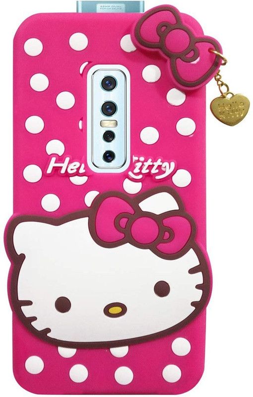 COVERBLACK Back Cover for Vivo 1909 /Vivo V17 Pro  (Pink, Grip Case, Silicon, Pack of: 1)
