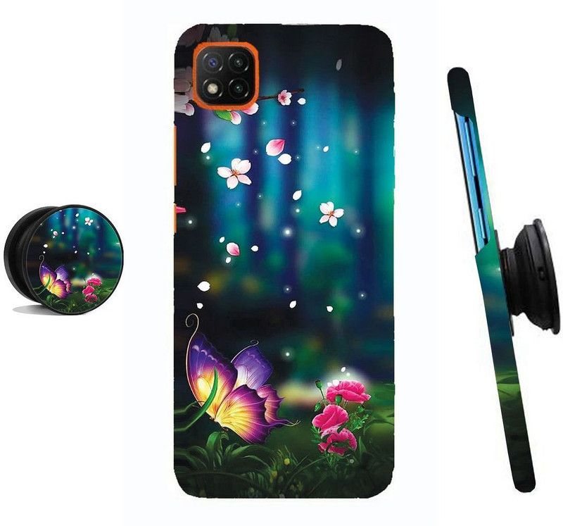 SPBR Back Cover for POCO C3  (Multicolor, Cases with Holder)