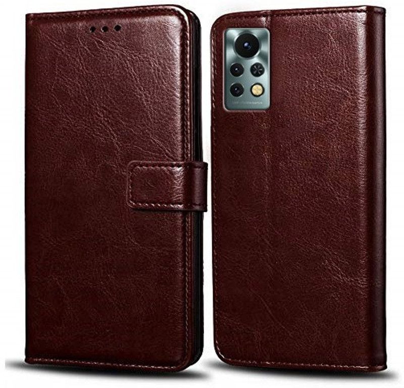 Flocculent Flip Cover for Infinix Note 11s  (Brown, Shock Proof, Pack of: 1)