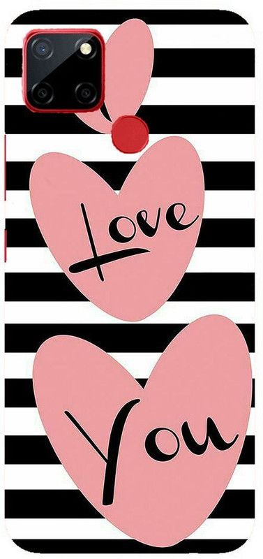 Hello Case Back Cover for Realme Narzo 20  (Black, White, 3D Case, Pack of: 1)