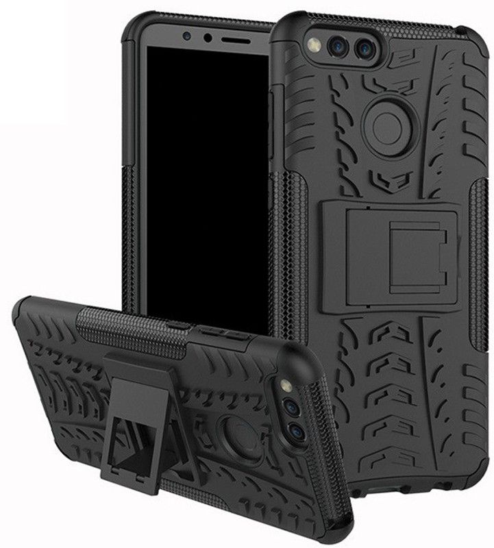 ZIVITE Back Cover for Honor 7X  (Black, Rugged Armor, Pack of: 1)