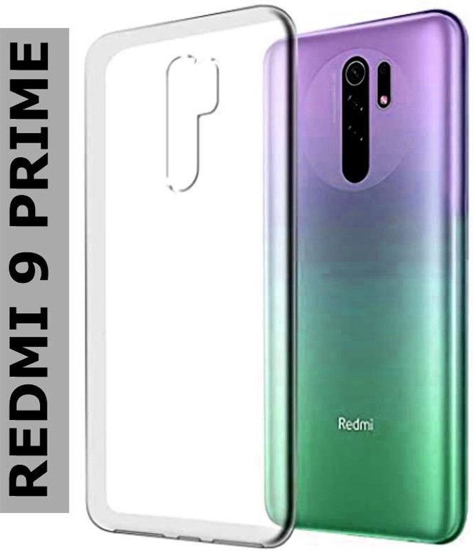 stroxy Back Cover for Xaiomi Redmi 9 Prime  (Transparent, Dual Protection, Silicon, Pack of: 1)