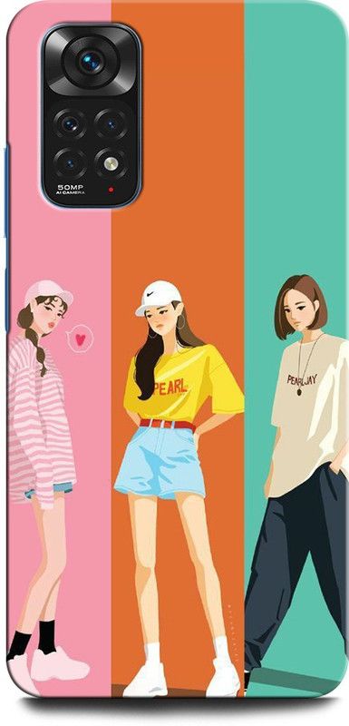 GRAFIQE Back Cover for Redmi Note 11 PRO Plus 5G MODERN, GIRL, GARDEN, NATURE, CUTE, LOVELY, BUTTERFLY  (Multicolor, Shock Proof, Pack of: 1)