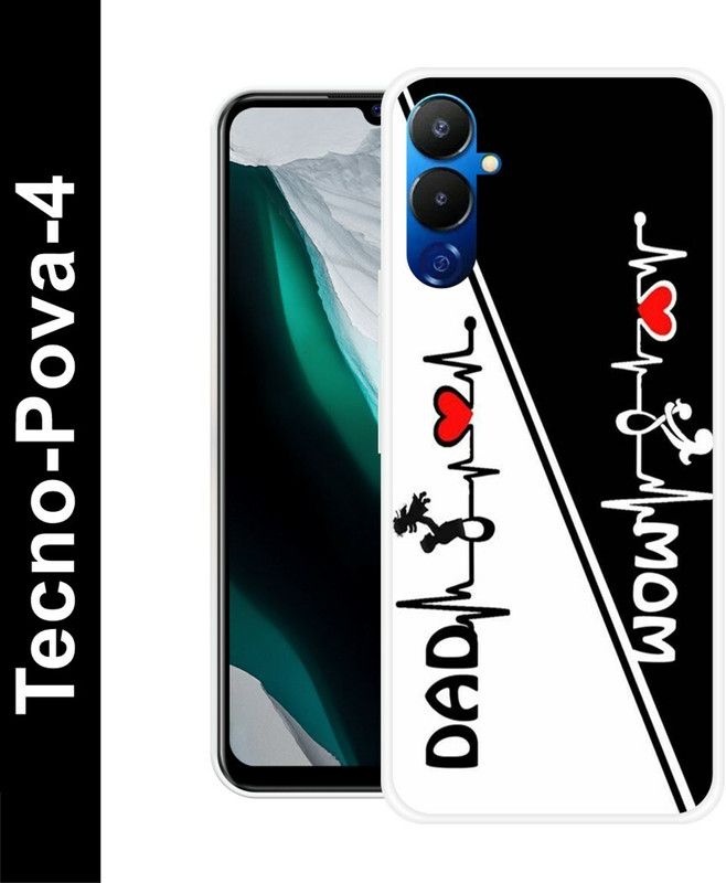 zevoko Back Cover for Tecno Pova 4  (Multicolor, Dual Protection, Silicon, Pack of: 1)