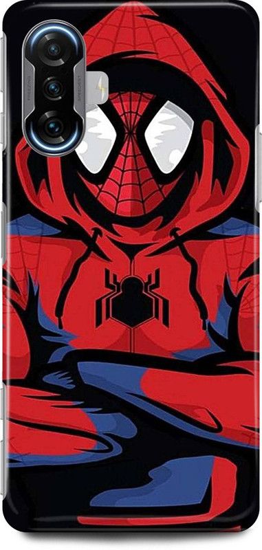 JUGGA Back Cover for POCO F3 GT, THE, AMAZING, SPIDERMAN, SPIDER  (Red, Hard Case, Pack of: 1)