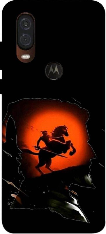 NDCOM Back Cover for Motorola One Vision Janta Raja Shivaji Maharaj Printed  (Multicolor, Hard Case, Pack of: 1)