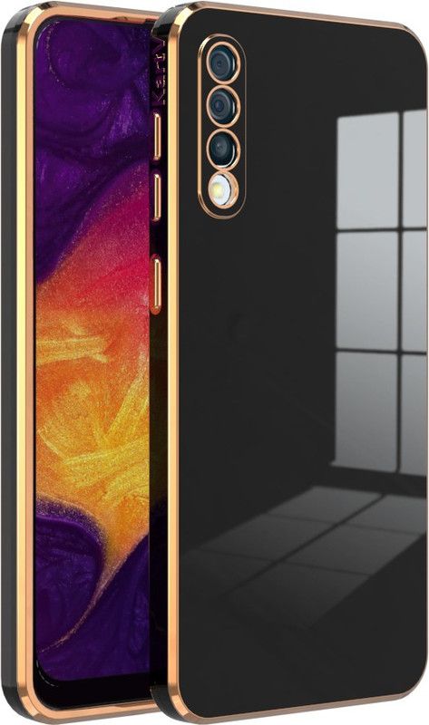 KartV Back Cover for Samsung Galaxy A50, Samsung Galaxy A50s, Samsung Galaxy A30s  (Black, Gold, Camera Bump Protector, Silicon, Pack of: 1)