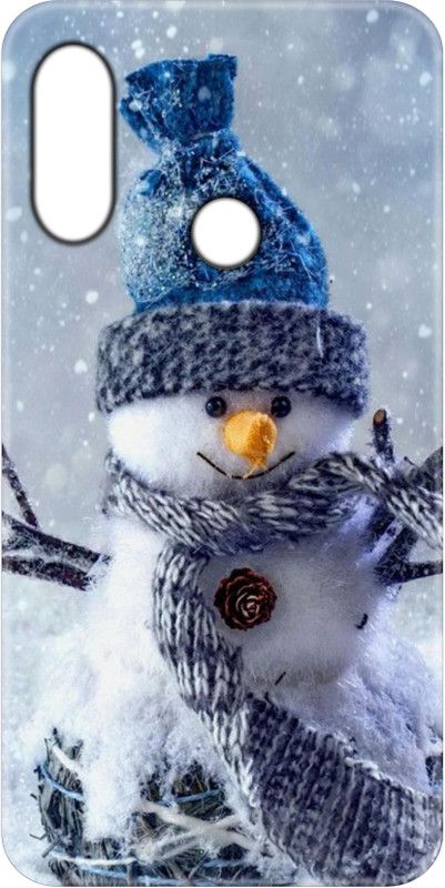 Smutty Back Cover for Mi Redmi Note 7S, M1901F71 - Snowman Print  (Multicolor, Hard Case, Pack of: 1)