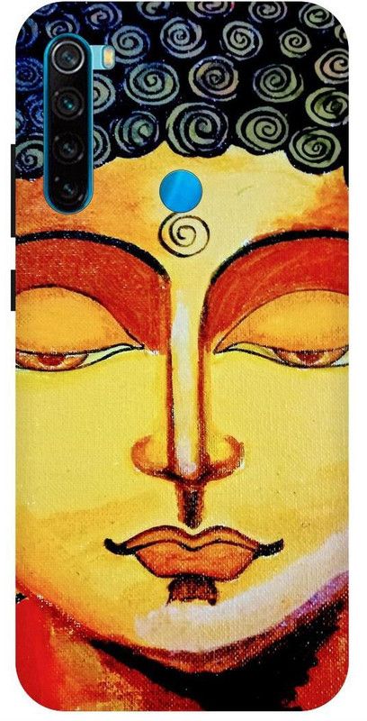 PICHKU Back Cover for REDMI NOTE 8-M1908C3JH-GAUTAM,BUDDHA,NAMO,BUDDHAY,PEACE,BHAGWAN,HINDU  (Brown, Hard Case, Pack of: 1)