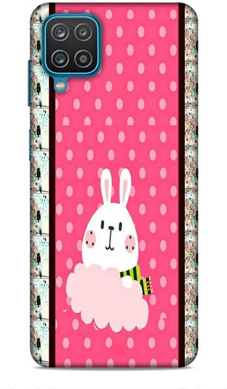 Keviv Back Cover for Samsung Galaxy M12, Samsung Galaxy A12, Samsung Galaxy F12  (Pink, White)