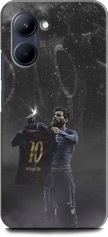 WallCraft Back Cover for Realme C33, RMX3624 LIONE MESSI, FOTBALL, MESSI 10, BARCELONA, SPORTS  (Multicolor, Dual Protection, Pack of: 1)