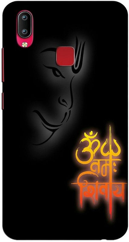 CROKIAN Back Cover for Vivo Y95  (Black, Orange, Hard Case, Pack of: 1)