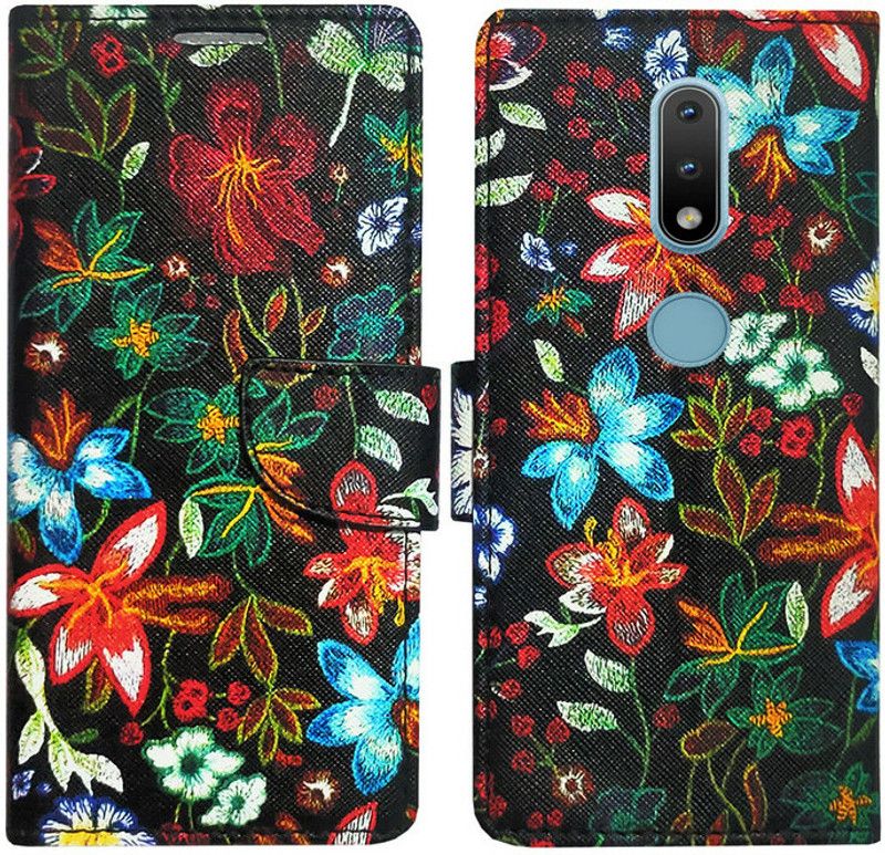Dhar Flips Flip Cover for Nokia 2.4 in High Quality  (Black, Pack of: 1)