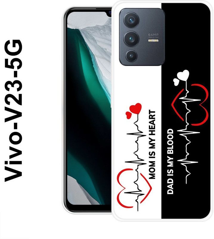 SHIVKUDI Back Cover for Vivo V23 5G  (Pink, Grip Case, Silicon)