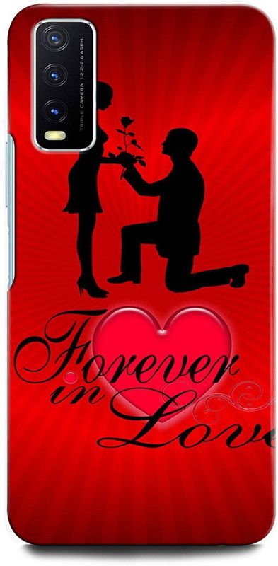 GRAFIQE Back Cover for Vivo Y20A V2101 LOVE, HEART, ROSE, FOREVER LOVE, COUPLE  (Multicolor, Shock Proof, Pack of: 1)