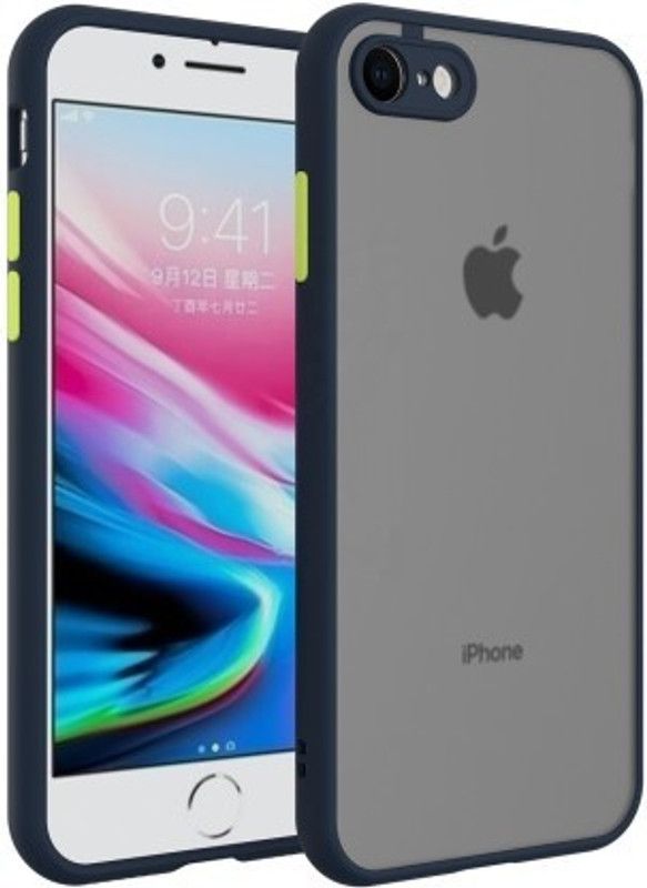 Cermarise Back Cover for Apple iPhone 8  (Blue, Camera Bump Protector, Pack of: 1)
