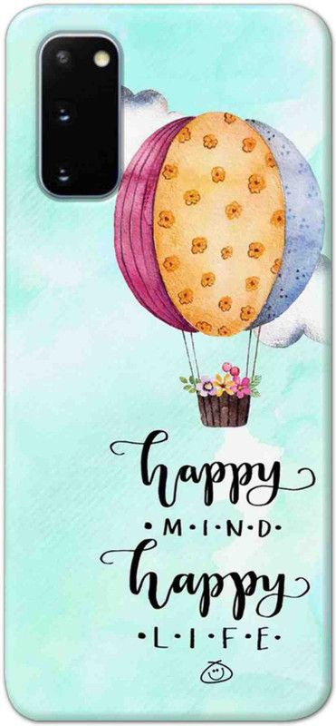 NDCOM Back Cover for Samsung Galaxy S20 Happy Mind Happy Life Printed  (Multicolor, Hard Case, Pack of: 1)
