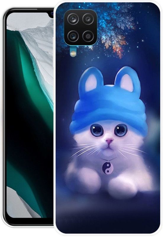 PALWALE BALAJI Back Cover for Samsung Galaxy A12, Samsung A12, Samsung Galaxy M12, Samsung Galaxy F12  (Blue, White, Grip Case, Silicon)