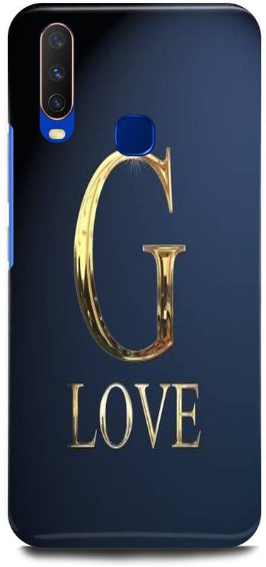 FUGGA Back Cover for Vivo Y15, 1901, G, LETTER, ALPHABET, LOVE, G, NAME  (Multicolor, Hard Case, Pack of: 1)