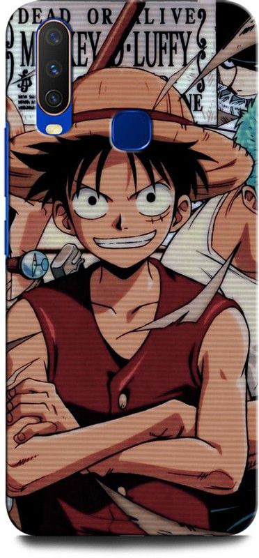 INTELLIZE Back Cover for VIVO Y11 LUFFY ONE PIECE, LUFFY, ANIME, MONKEY D LUFFY, CARTOON  (Multicolor, Hard Case, Pack of: 1)