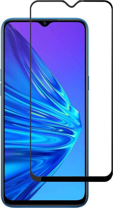 DMJHP Edge To Edge Tempered Glass for realme C15 Qualcomm Edition  (Pack of 1)