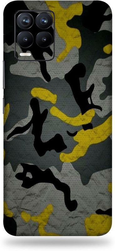 BUGGU Realme 8s Mobile Skin  (Ultra Super Yellow Camo Skin With High Matte Finish., Mobile Skin (Back+Side+Camera))