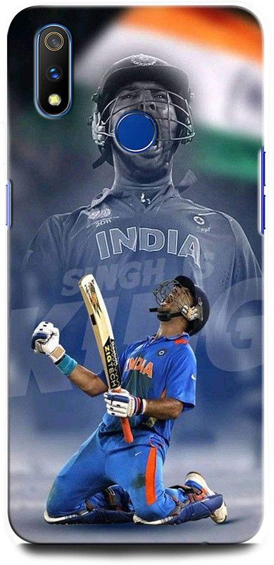 GRAFIQE Back Cover for Realme 3i RMX1827 YUVRAJ SINGH, CRICKET, INDIA, INDIANCRICKETCAPTAIN  (Multicolor, Shock Proof, Pack of: 1)