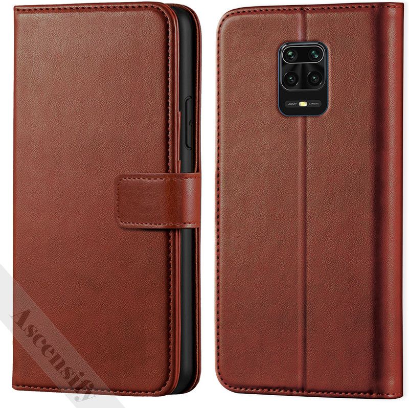 Ascensify Back Cover for POCO M2 PRO  (Brown, Dual Protection, Pack of: 1)