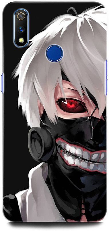 ORBIQE Back Cover for Realme 3 RMX1825 KAKASHI, MASTER OF NARUTO, NARUTO, ANIME, NEON, GOKU  (Multicolor, Hard Case, Pack of: 1)