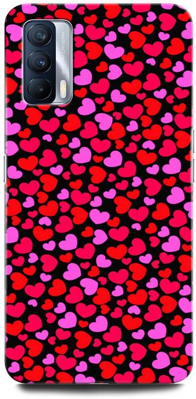 ORBIQE Back Cover for Realme X7 RMX3092 RED HEART, LOVE, SWEET HEART, FUNNY, ROMANTIC  (Multicolor, Hard Case, Pack of: 1)