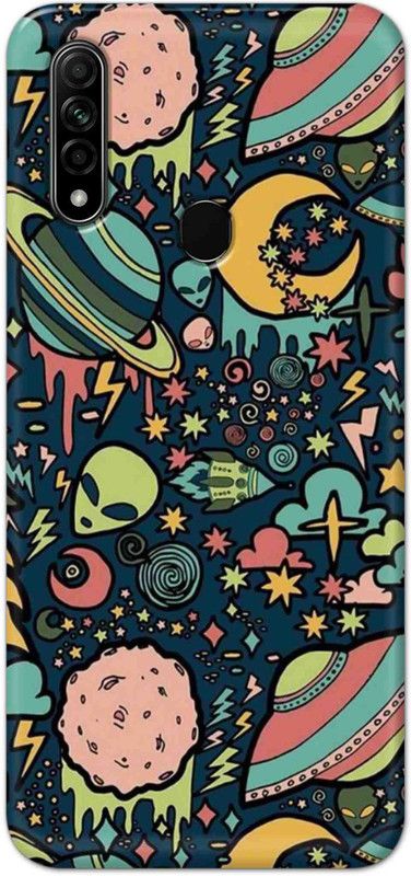 NDCOM Back Cover for OPPO A31 Alien Printed  (Multicolor, Hard Case, Pack of: 1)