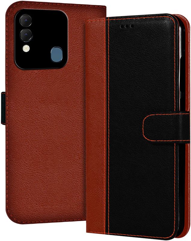 Flipkart SmartBuy Back Cover for Tecno Spark 8  (Black, Brown, Pack of: 1)