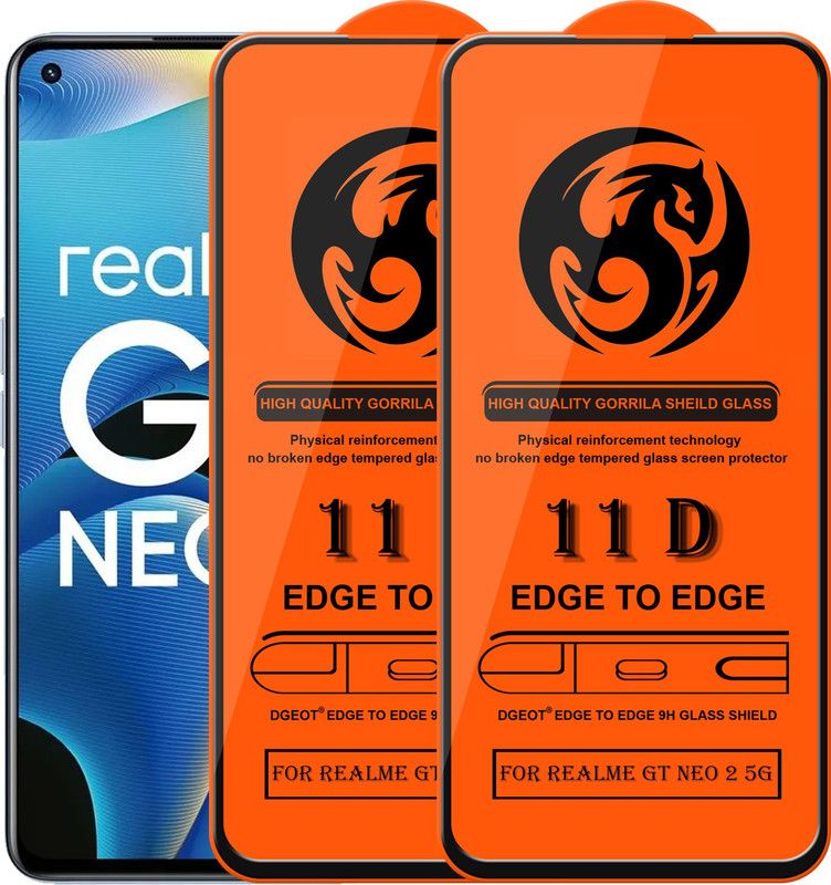 HQ Protection Edge To Edge Screen Guard for Realme Gt Neo 2 5G  (Pack of 2)