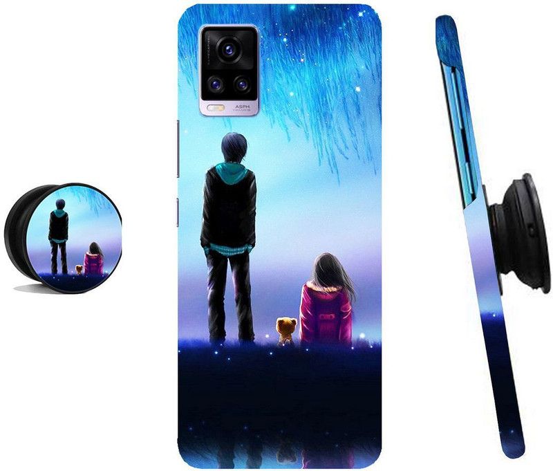 MY SWAG Back Cover for Vivo V20  (Multicolor, Cases with Holder)