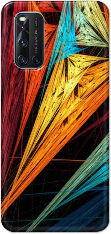 NDCOM Back Cover for Vivo V19 Colorful Print Printed  (Multicolor, Hard Case, Pack of: 1)