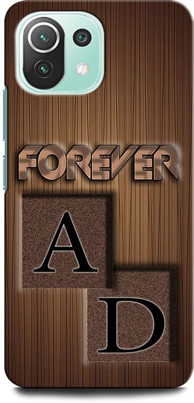 INTELLIZE Back Cover for Mi 11 Lite, Xiaomi 11Lite NE AD, A LOVE D, D LOVE A, A LETTER, D LETTER, AD NAME  (Multicolor, Hard Case, Pack of: 1)