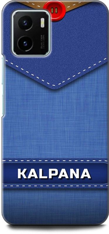WallCraft Back Cover for Vivo Y15s, V2120 KALPANA NAME, K LETTER, BLUE, JEANS, ALPHABET, DESIGN  (Multicolor, Dual Protection, Pack of: 1)