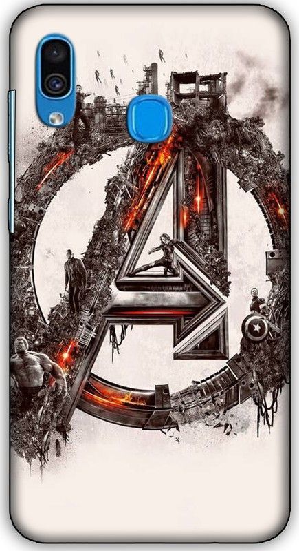 artocus Back Cover for Samsung Galaxy A30, Samsung Galaxy A30 Avengers logo(A) Printed Back Cover  (Multicolor, Hard Case, Pack of: 1)