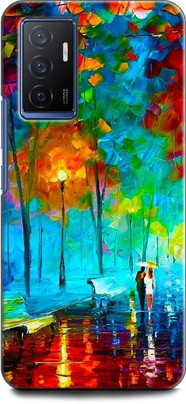 KEYCENT Back Cover for Vivo V23e 5G, V2126 PAINTING, GIRL, ABSTRACT, MUSIC, ART, LOVE, GIRL AND BOY  (Multicolor, Shock Proof, Pack of: 1)