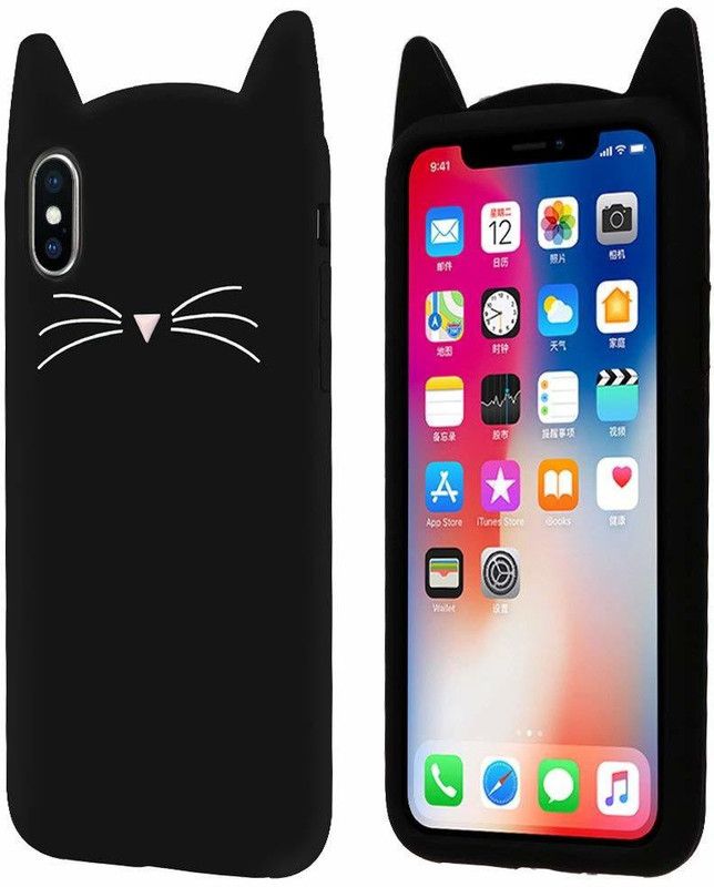 AmericHome Back Cover for Apple iPhone X  (Black, Grip Case, Pack of: 1)